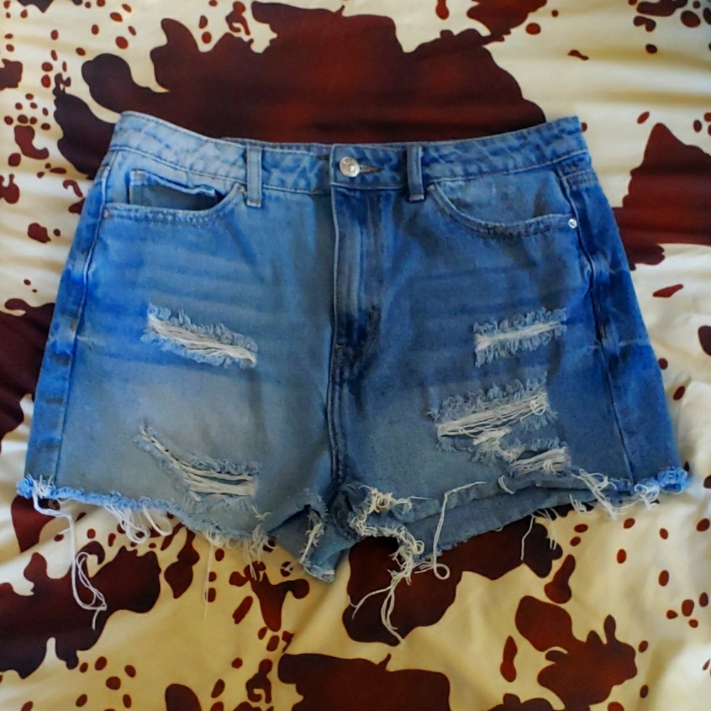 Blue jean shorts